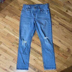 Levi's Women’s 501s Distressed Denim Jeans